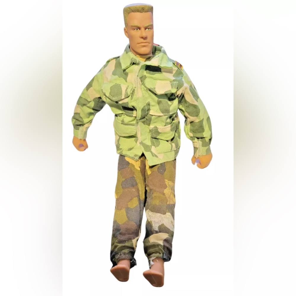 GI Joe 12'' Action Military Doll w/ Blonde Hair Pawtucket RI 02862 Hasbro 1994